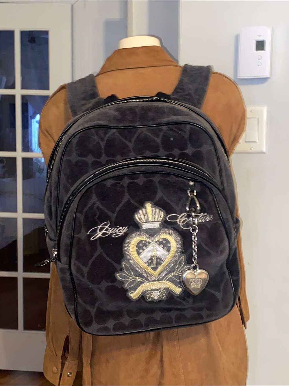 Rare Vintage Y2K Juicy Couture Velour Backpack - Picture 3 of 17